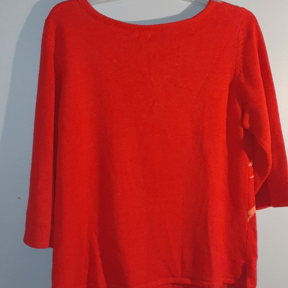 NWT True Beauty By Emme Orange Sweater Plus 1x - Picture 3 of 9
